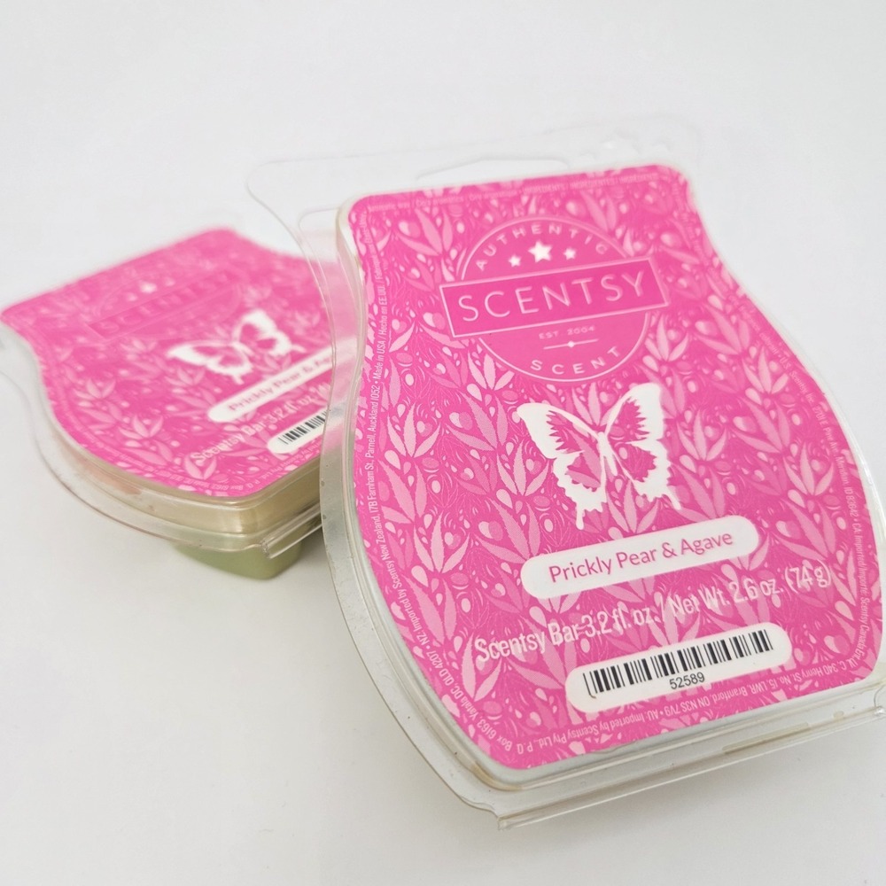 SCENTSY Wax Bars Melts Prickly Pear & Agave Lot Of 2